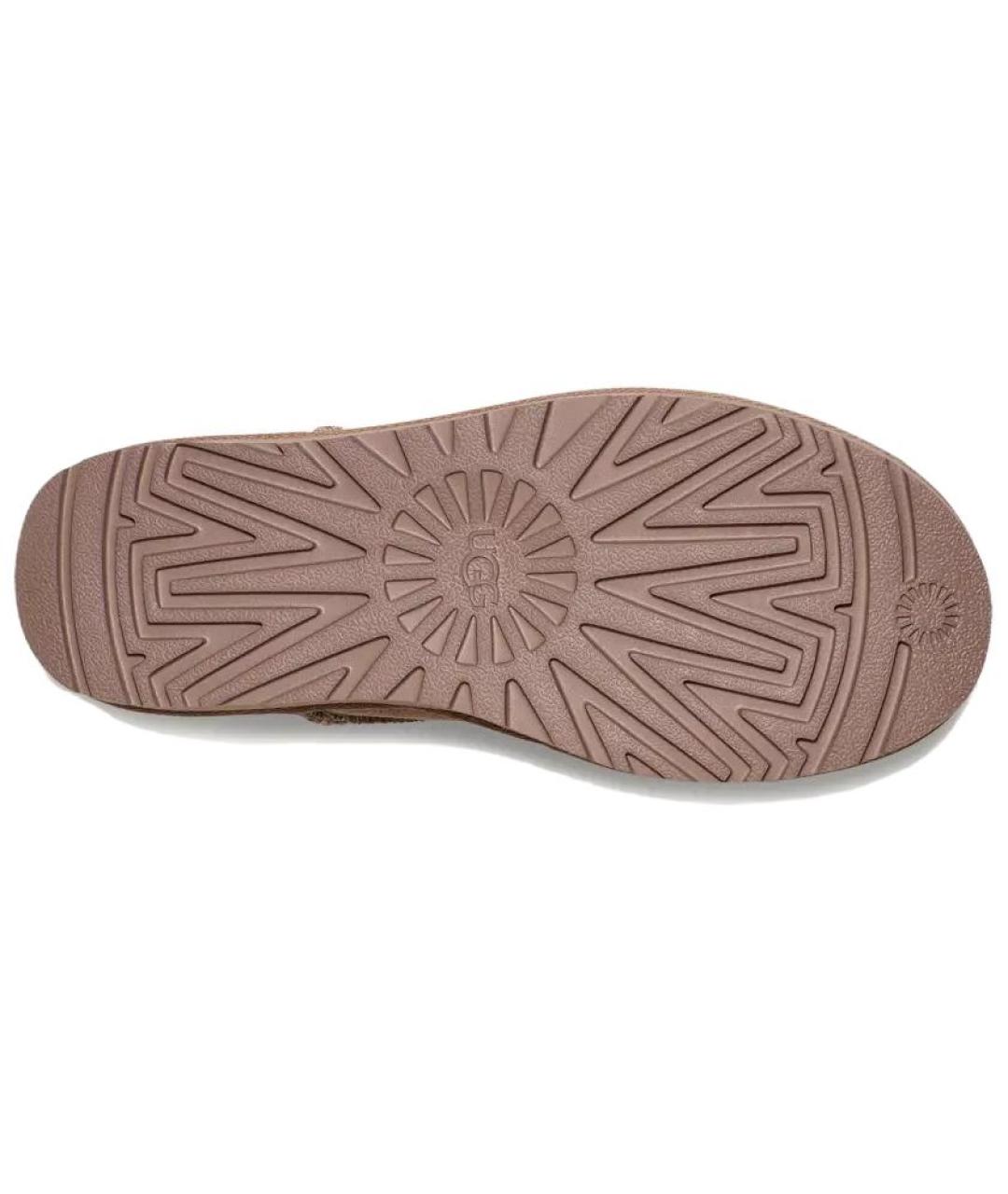 UGG AUSTRALIA Коричневые нубуковые ботинки, фото 6