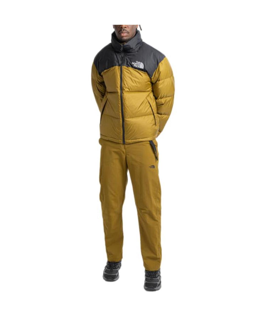 THE NORTH FACE Желтый пуховик, фото 2