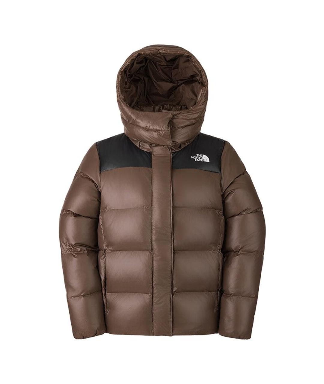 THE NORTH FACE Коричневый пуховик, фото 1