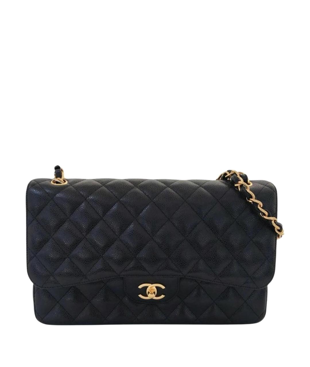 CHANEL Черная кожаная сумка тоут, фото 1