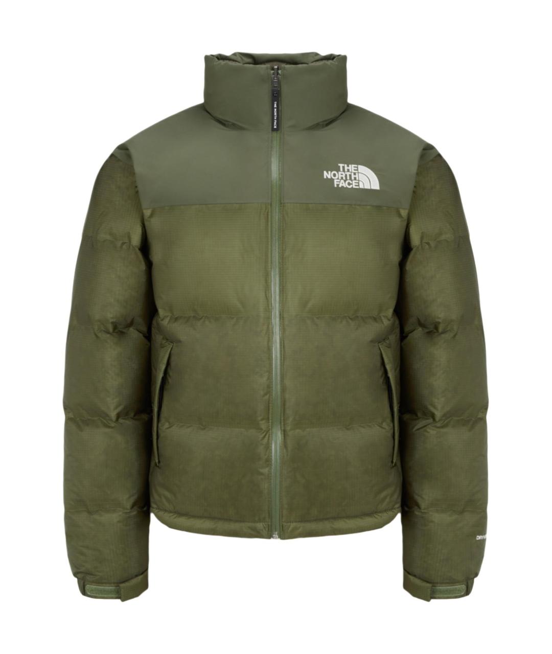 THE NORTH FACE Хаки полиамидовый пуховик, фото 1