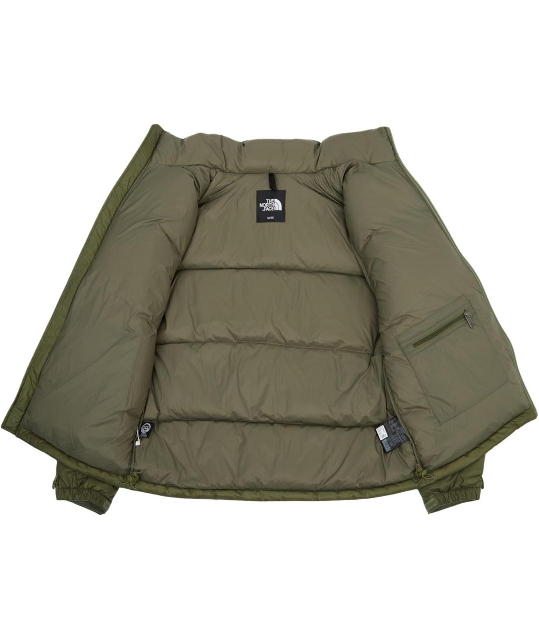 THE NORTH FACE Хаки полиамидовый пуховик, фото 2
