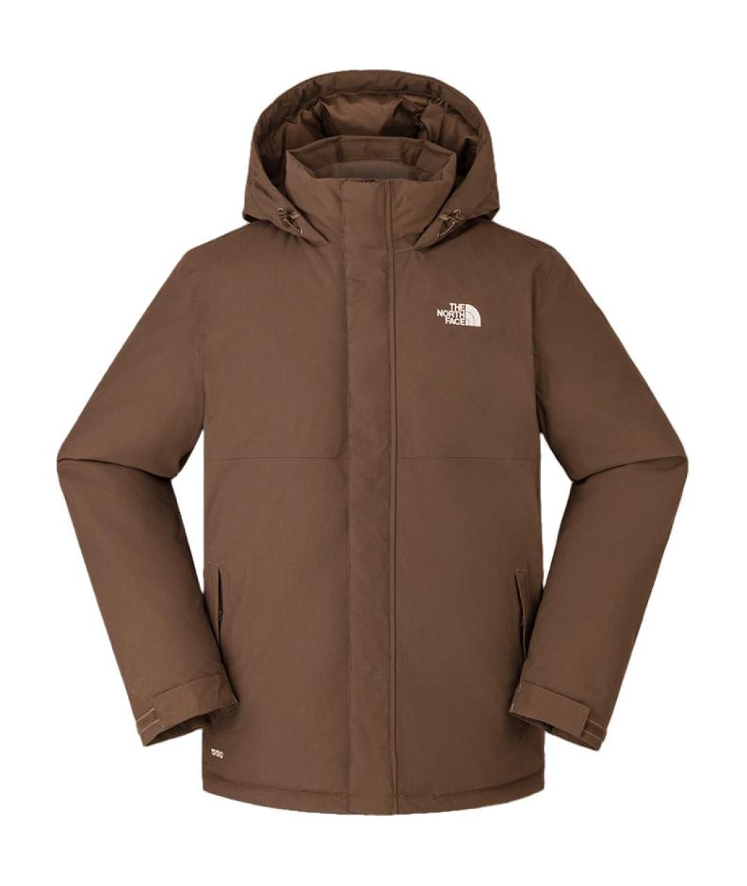 THE NORTH FACE Коричневый пуховик, фото 1
