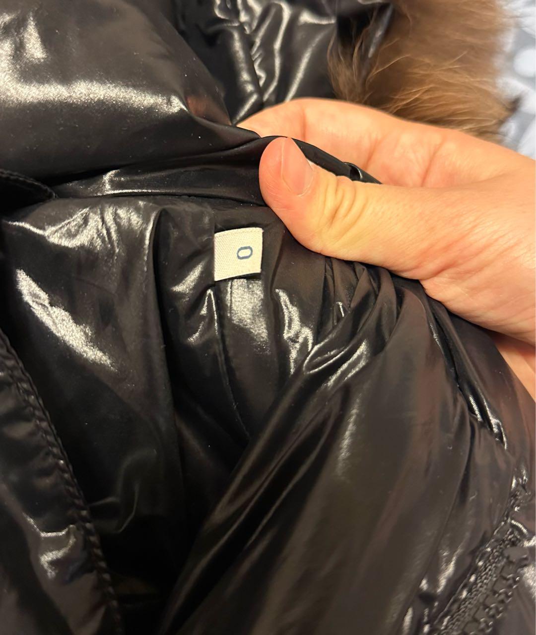 MONCLER Черный полиамидовый пуховик, фото 5