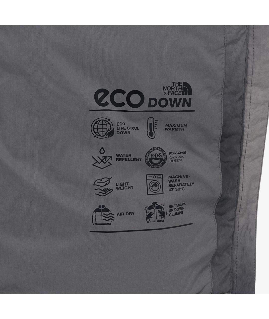 THE NORTH FACE Серый полиамидовый пуховик, фото 7