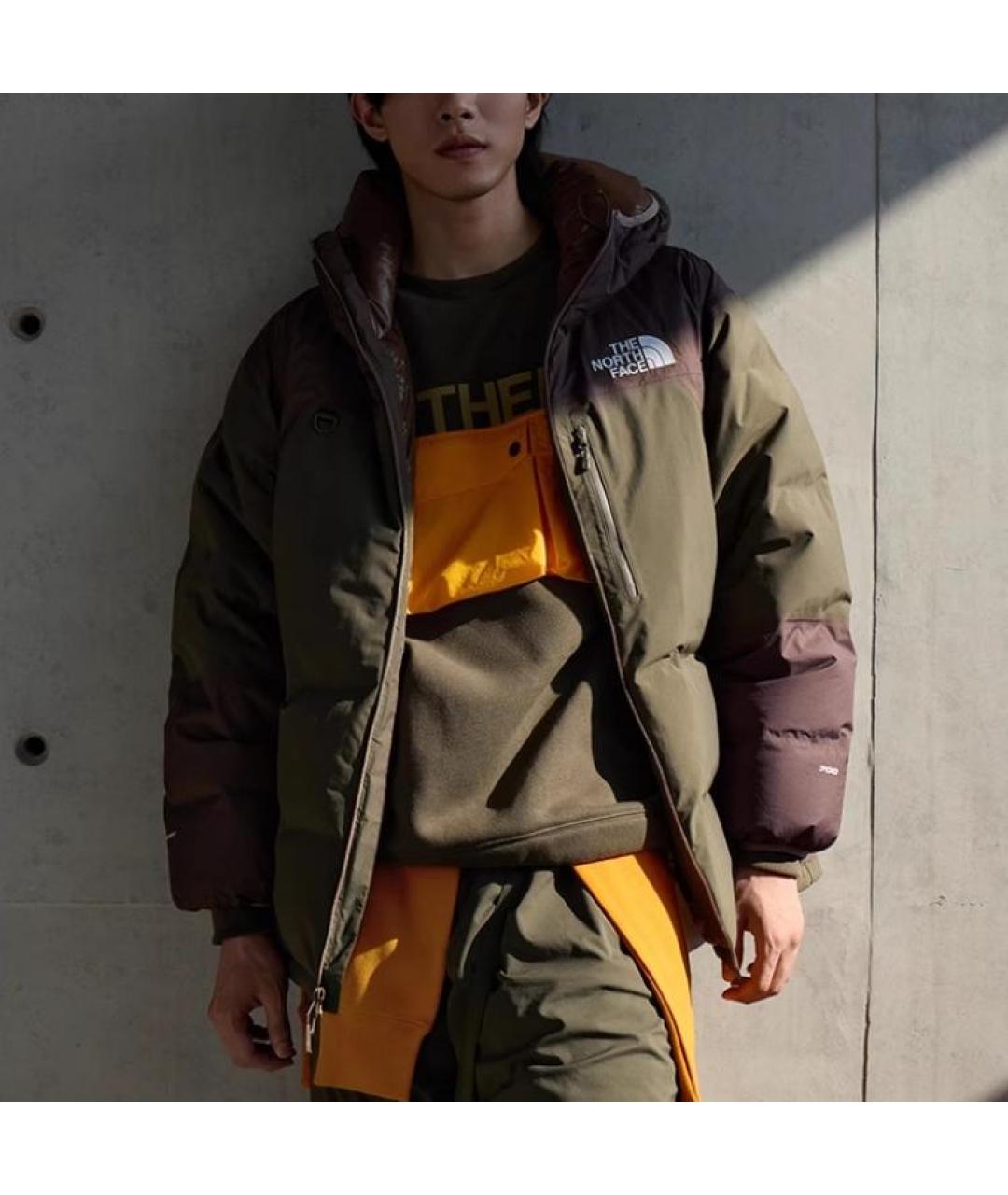 THE NORTH FACE Коричневый пуховик, фото 2