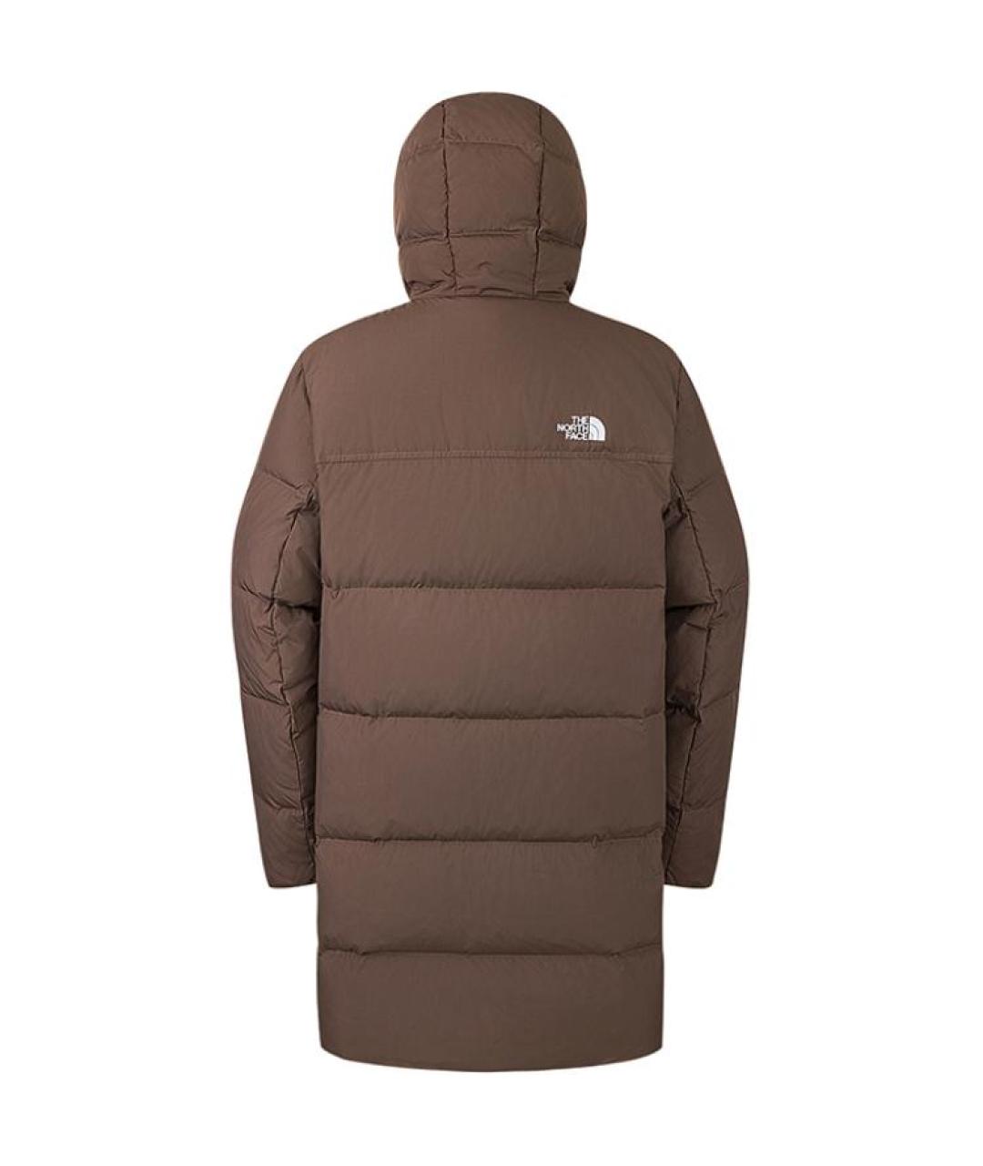 THE NORTH FACE Коричневый полиамидовый пуховик, фото 2