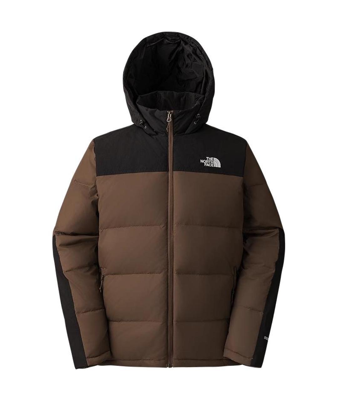 THE NORTH FACE Коричневый пуховик, фото 1