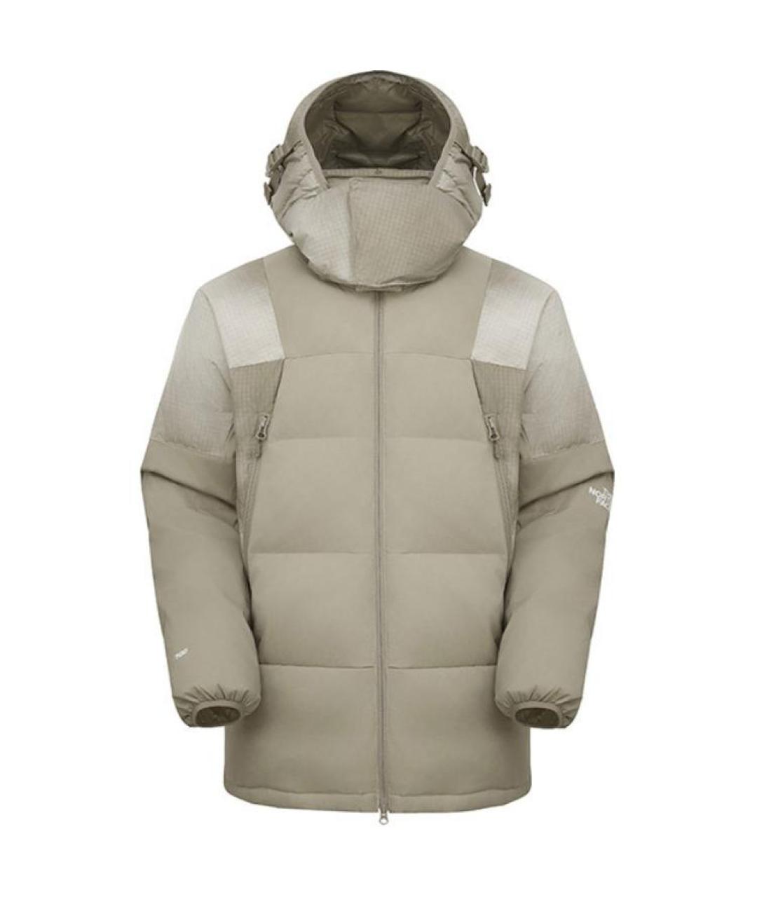 THE NORTH FACE Серый полиэстеровый пуховик, фото 1