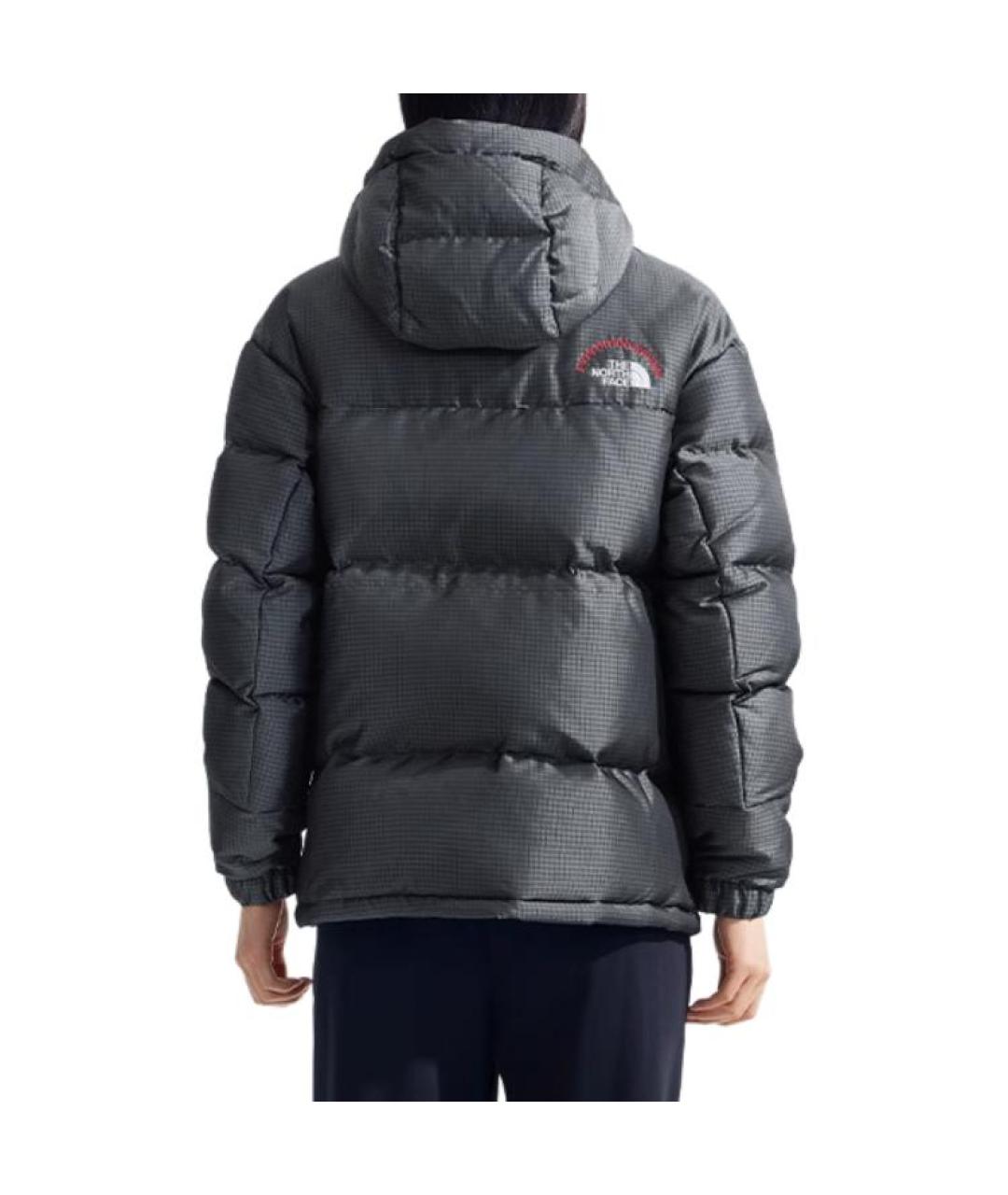 THE NORTH FACE Серый полиамидовый пуховик, фото 3