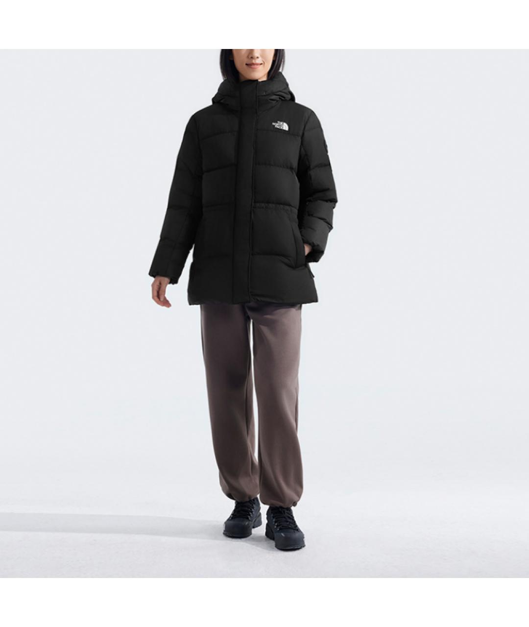 THE NORTH FACE Черный полиамидовый пуховик, фото 2