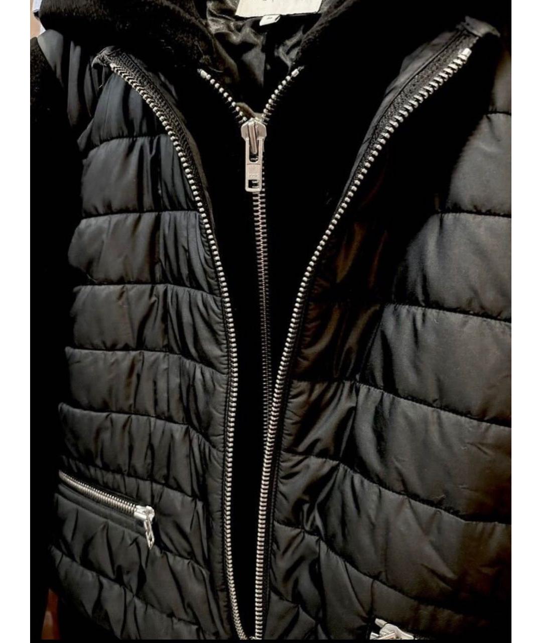 SANDRO Черное шерстяное пальто, фото 4