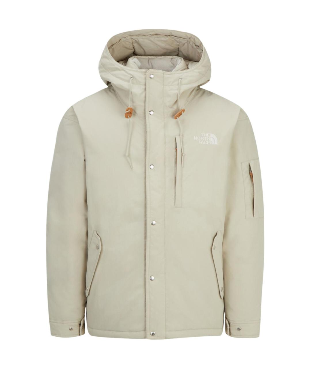 THE NORTH FACE Белый полиамидовый пуховик, фото 1