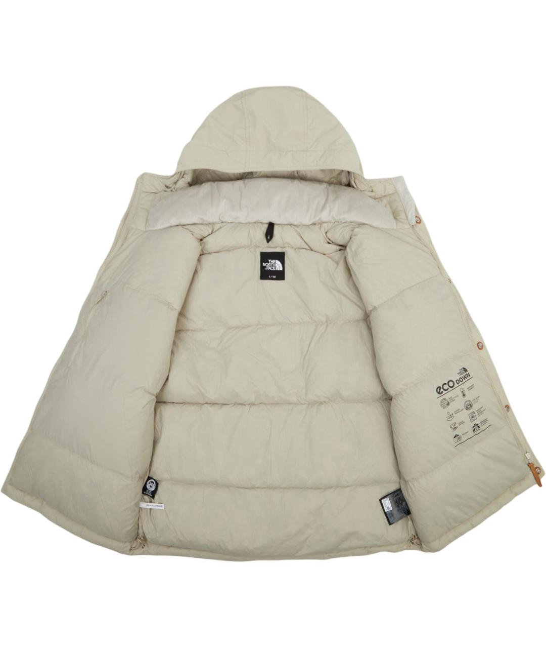 THE NORTH FACE Белый полиамидовый пуховик, фото 3