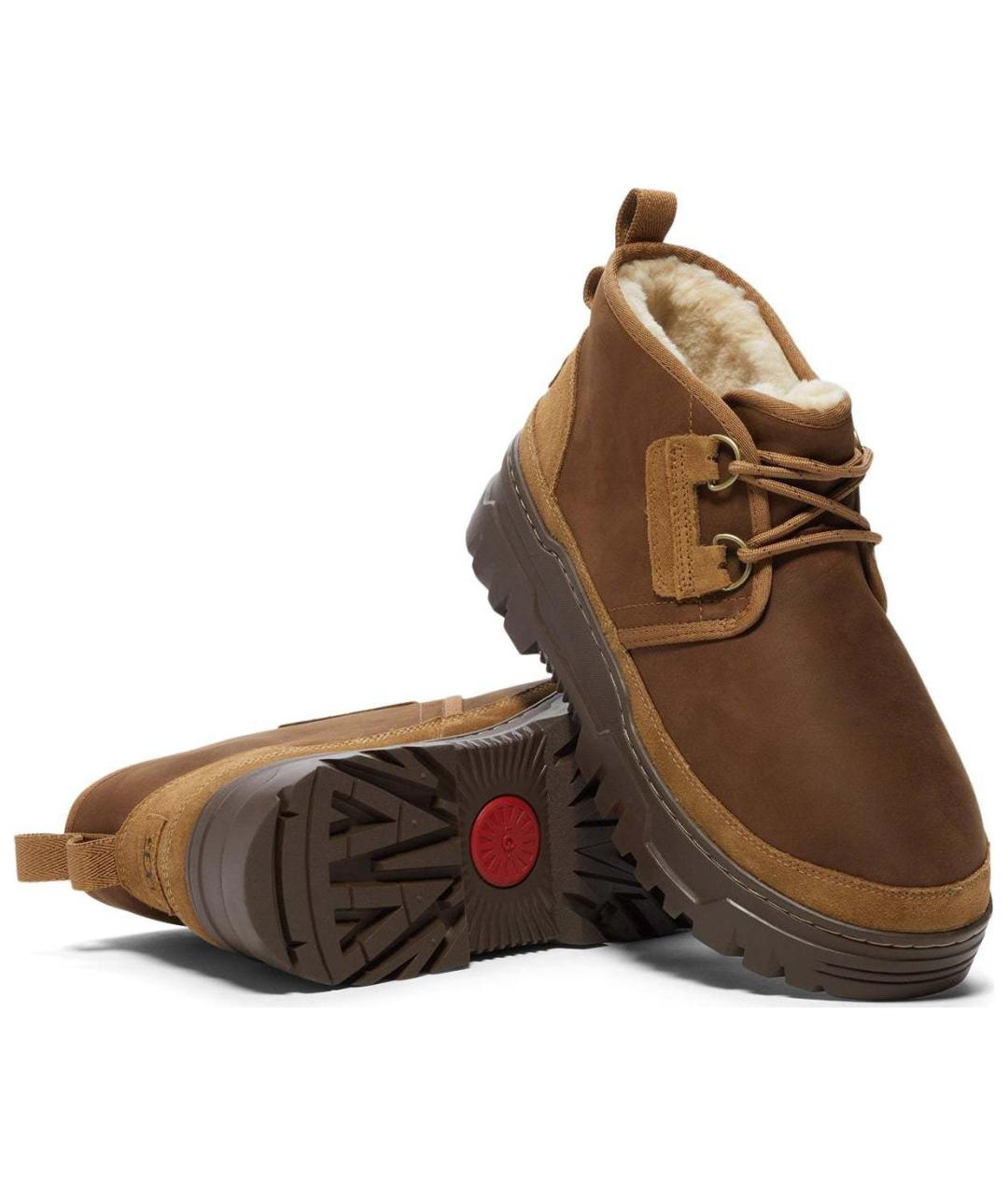 UGG AUSTRALIA Коричневые высокие ботинки, фото 5