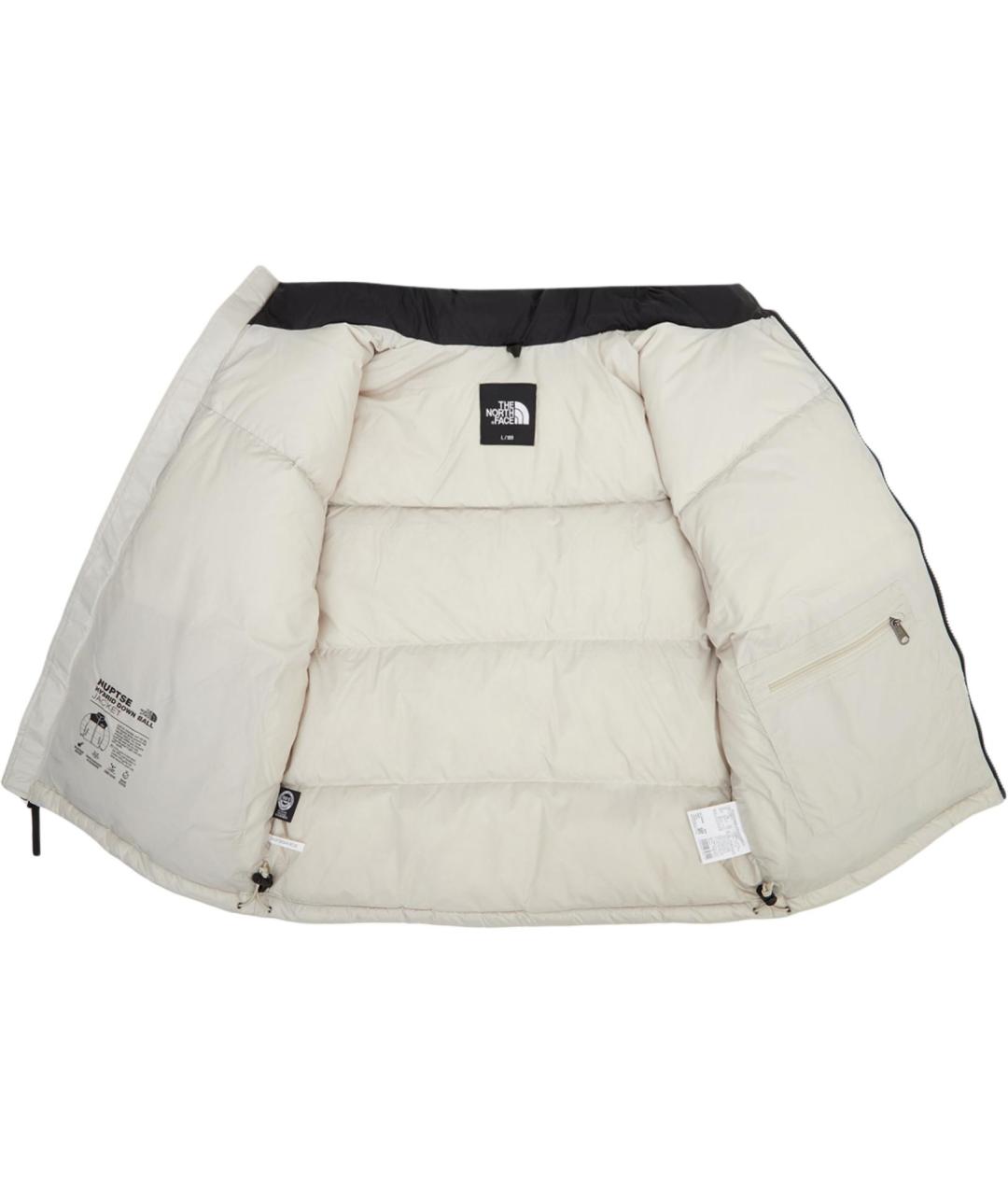 THE NORTH FACE Белый полиамидовый пуховик, фото 3