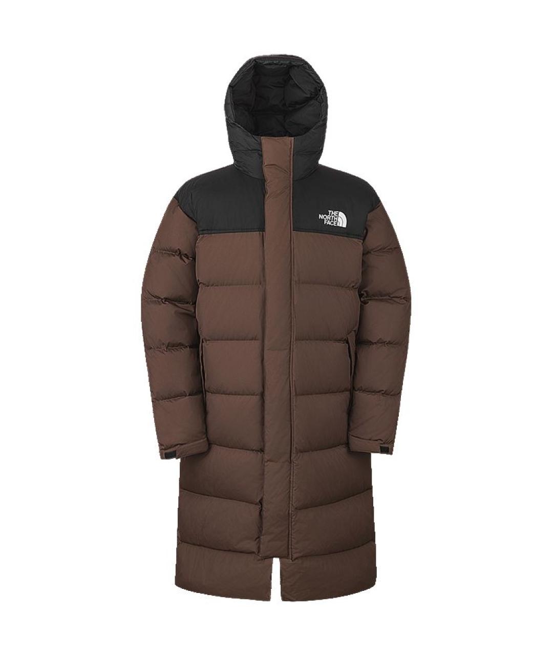 THE NORTH FACE Коричневый пуховик, фото 1