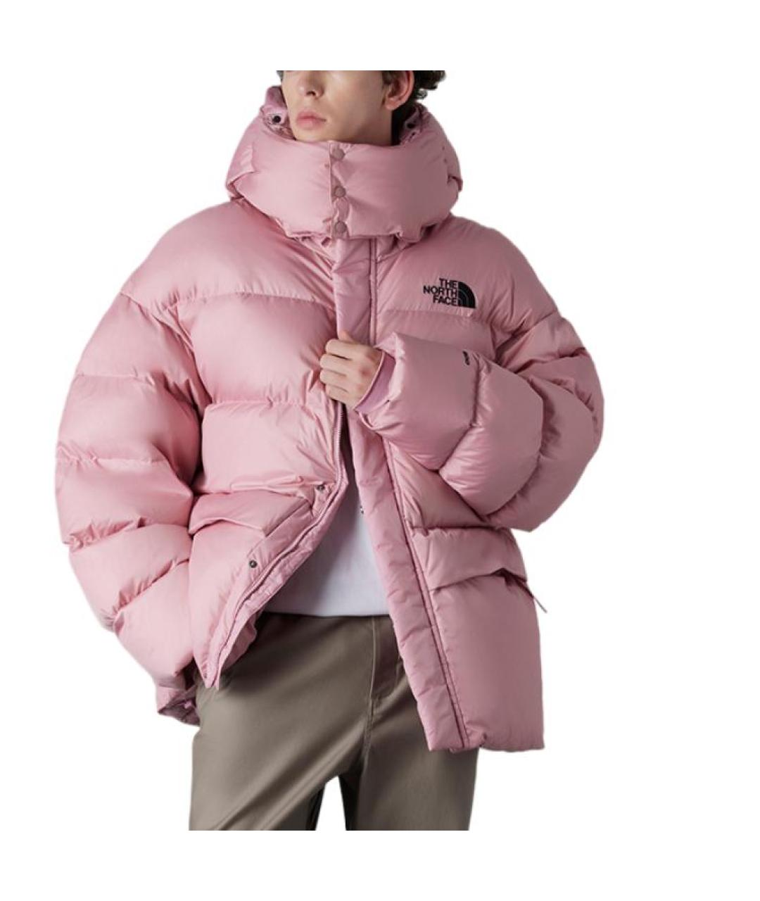 THE NORTH FACE Розовый полиамидовый пуховик, фото 2