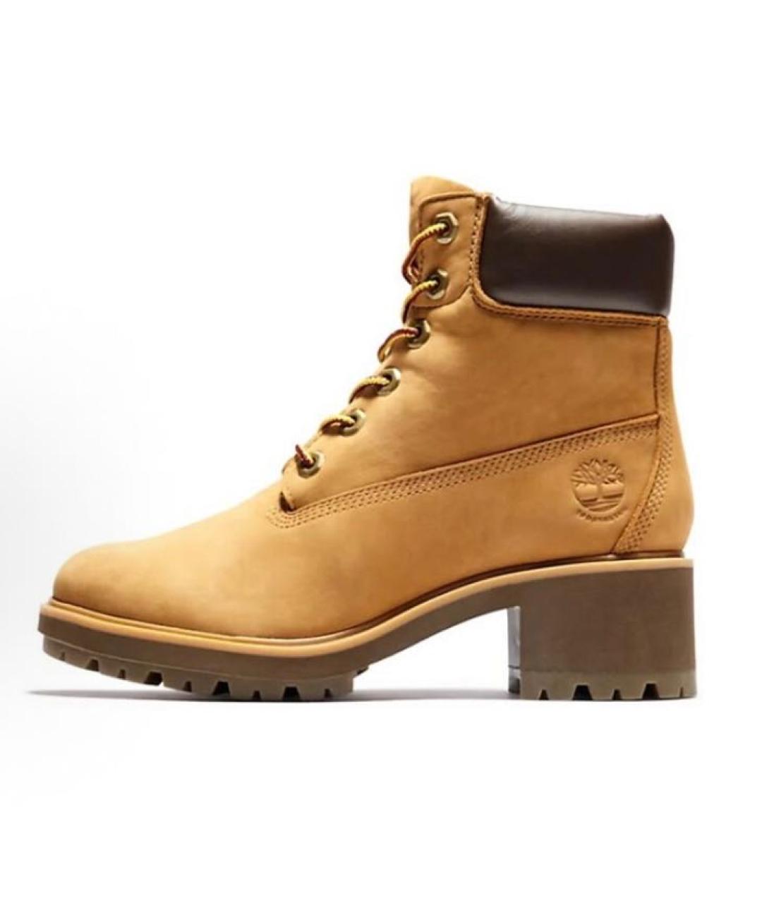 TIMBERLAND Бежевые кожаные высокие ботинки, фото 2