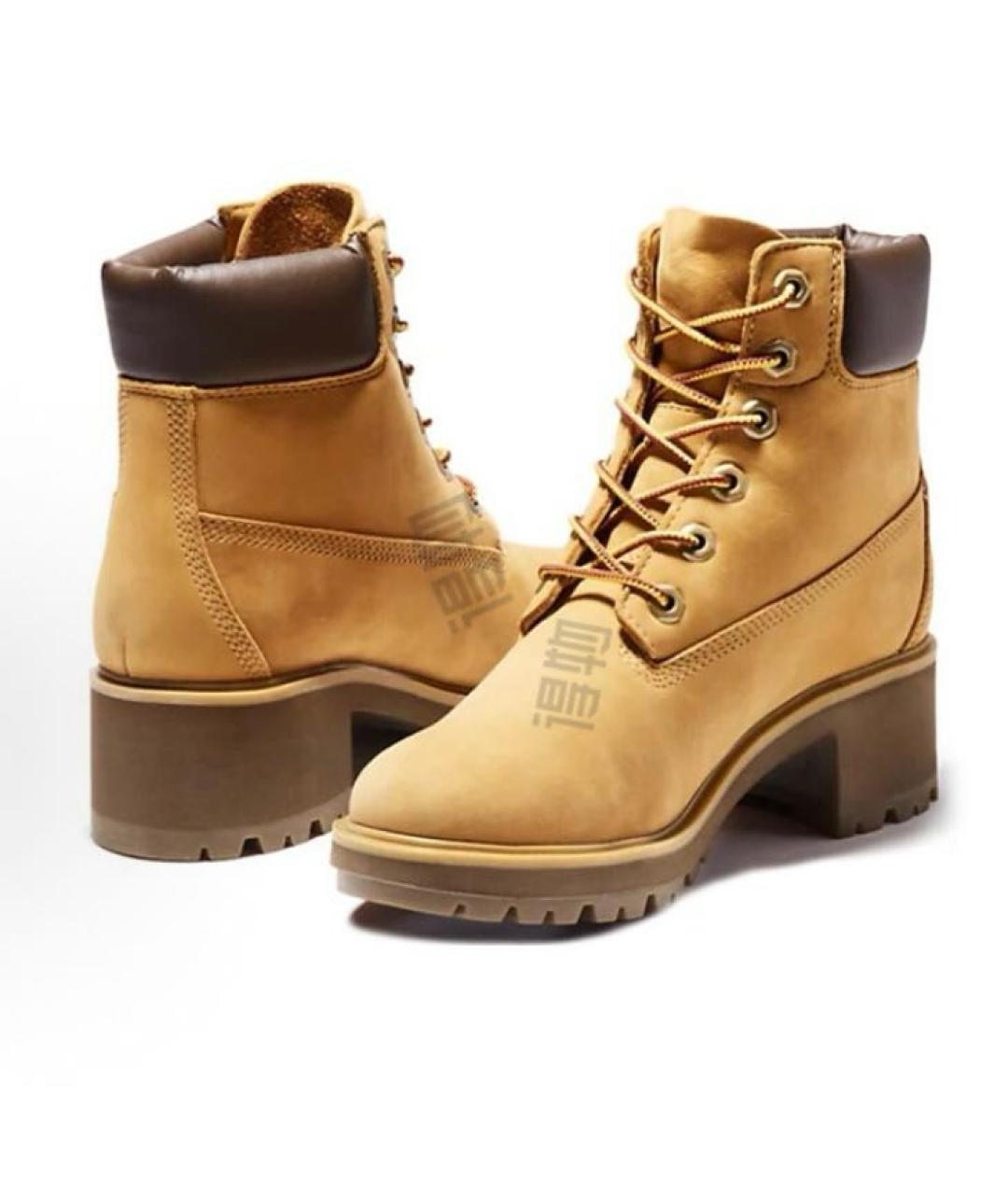 TIMBERLAND Бежевые кожаные высокие ботинки, фото 5