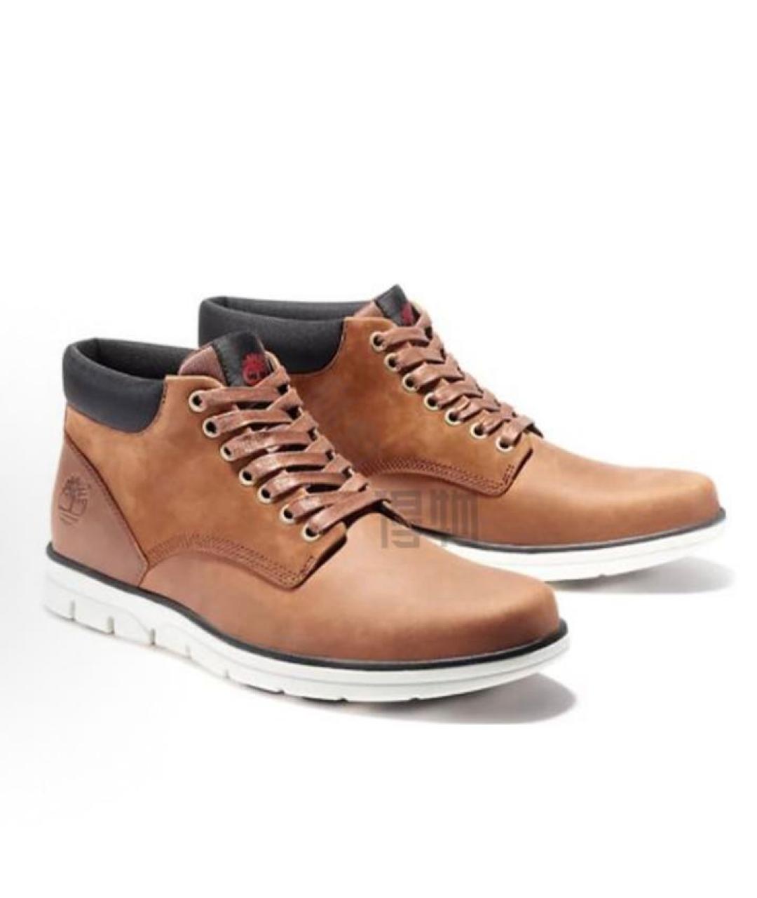 TIMBERLAND Коричневые кожаные высокие ботинки, фото 2