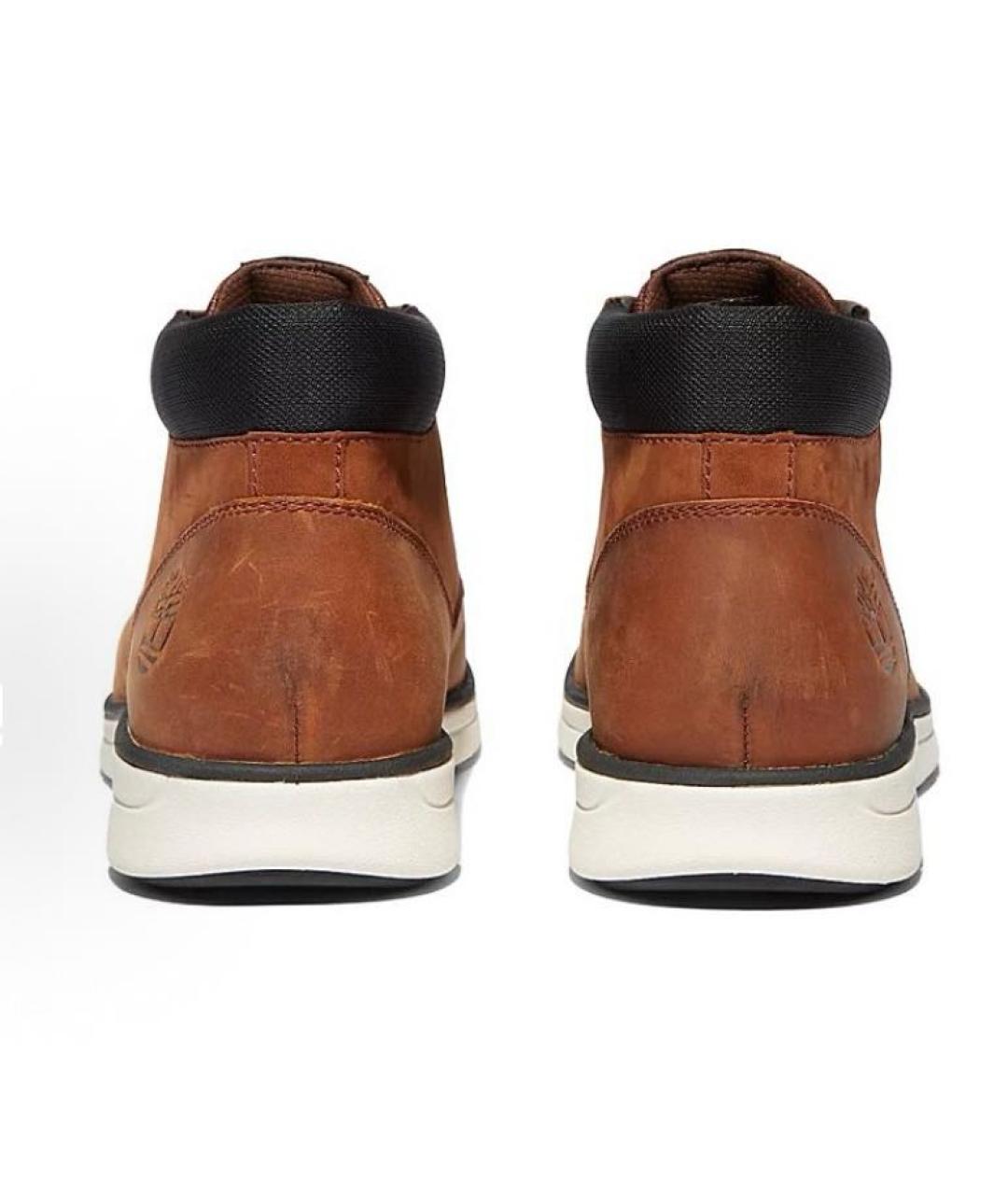 TIMBERLAND Коричневые кожаные высокие ботинки, фото 4