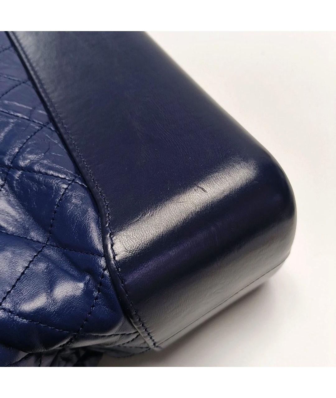 CHANEL Синяя кожаная сумка тоут, фото 8
