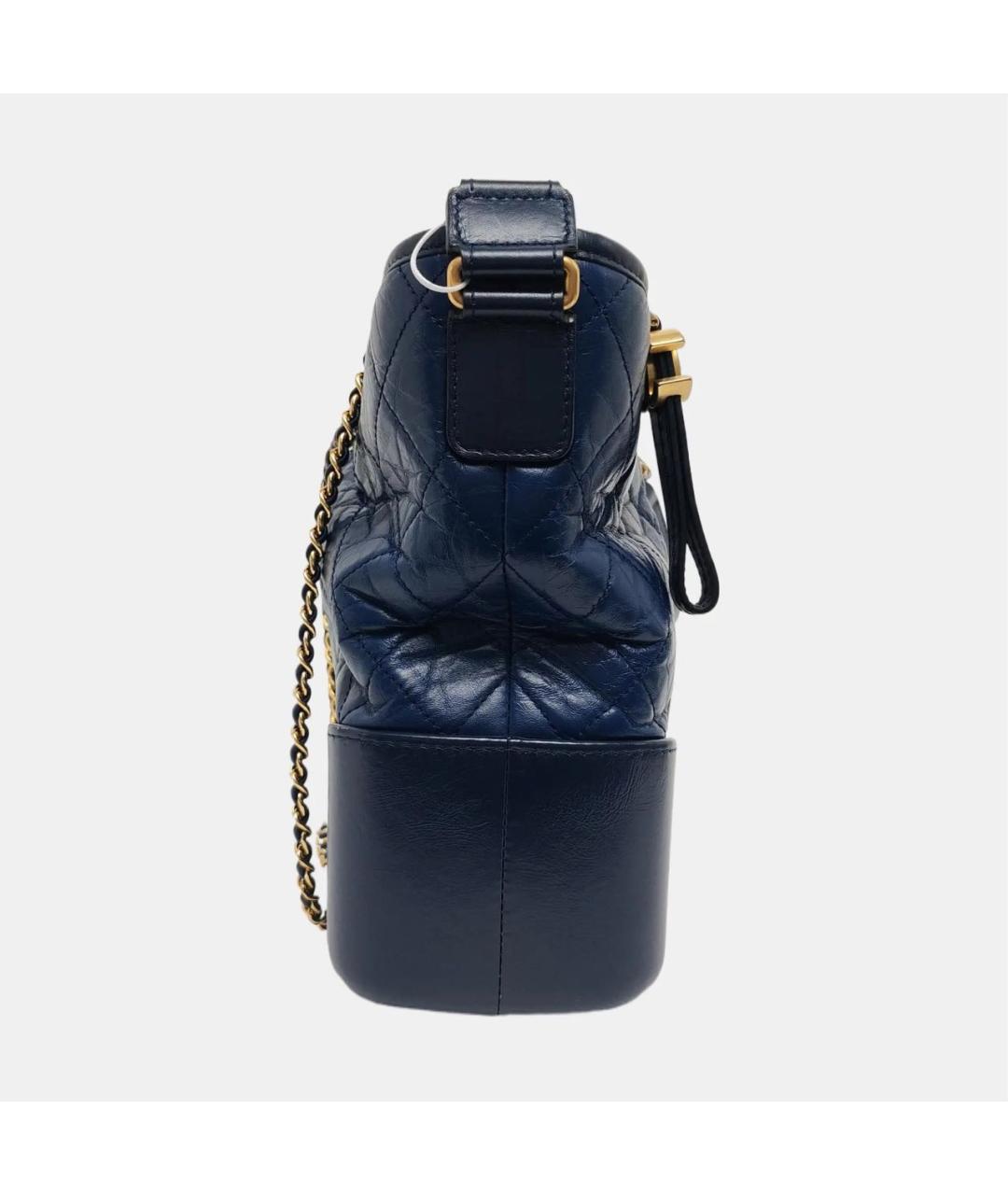 CHANEL Синяя кожаная сумка тоут, фото 3