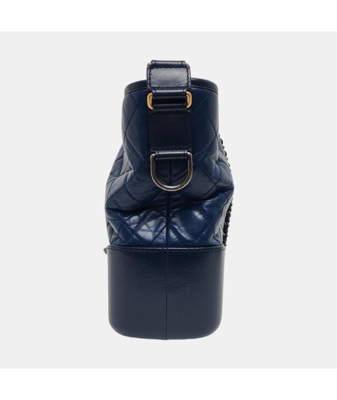 CHANEL Синяя кожаная сумка тоут, фото 2