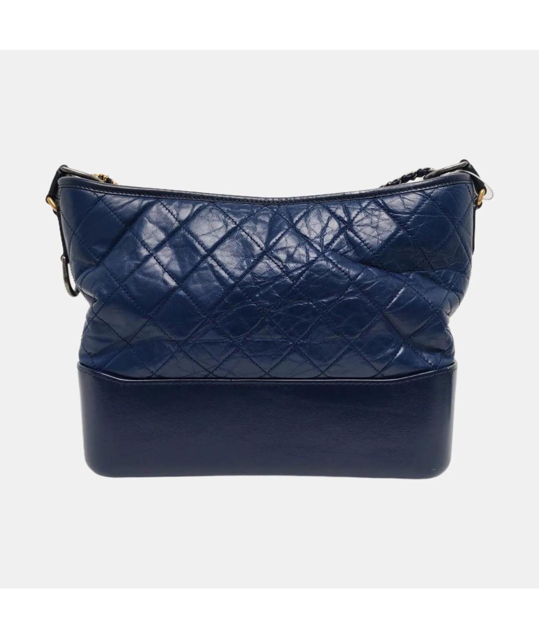 CHANEL Синяя кожаная сумка тоут, фото 4