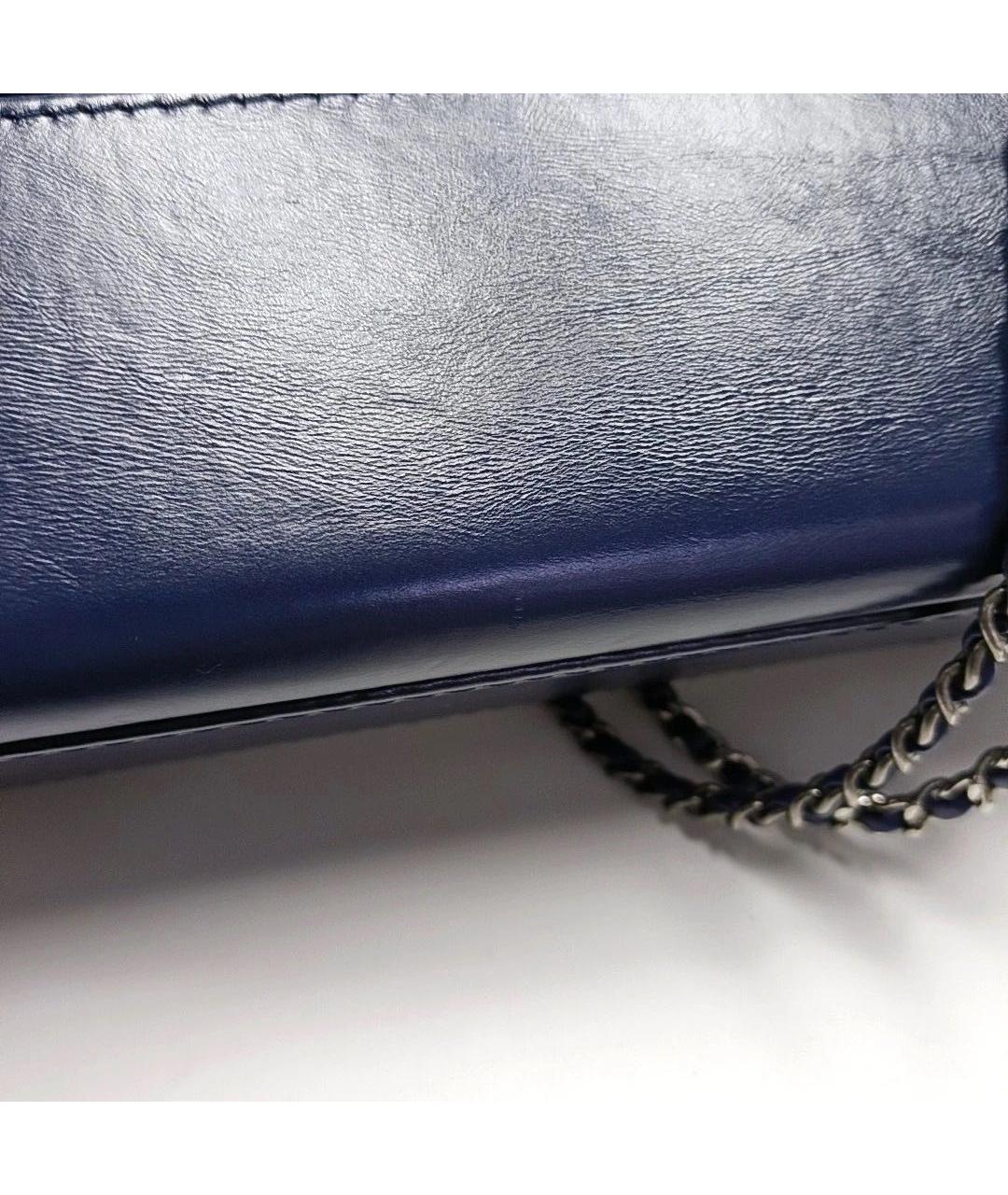 CHANEL Синяя кожаная сумка тоут, фото 7
