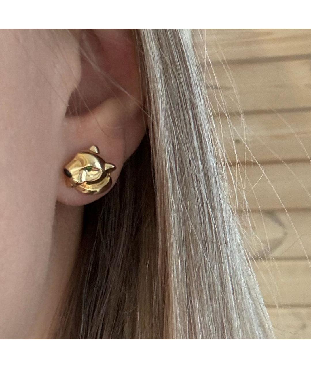 CARTIER Золотые серьги из желтого золота, фото 3