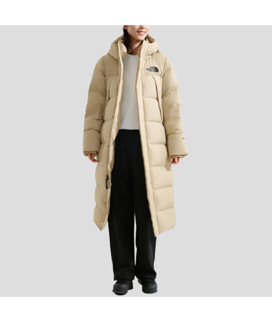 THE NORTH FACE Бежевый пуховик, фото 2