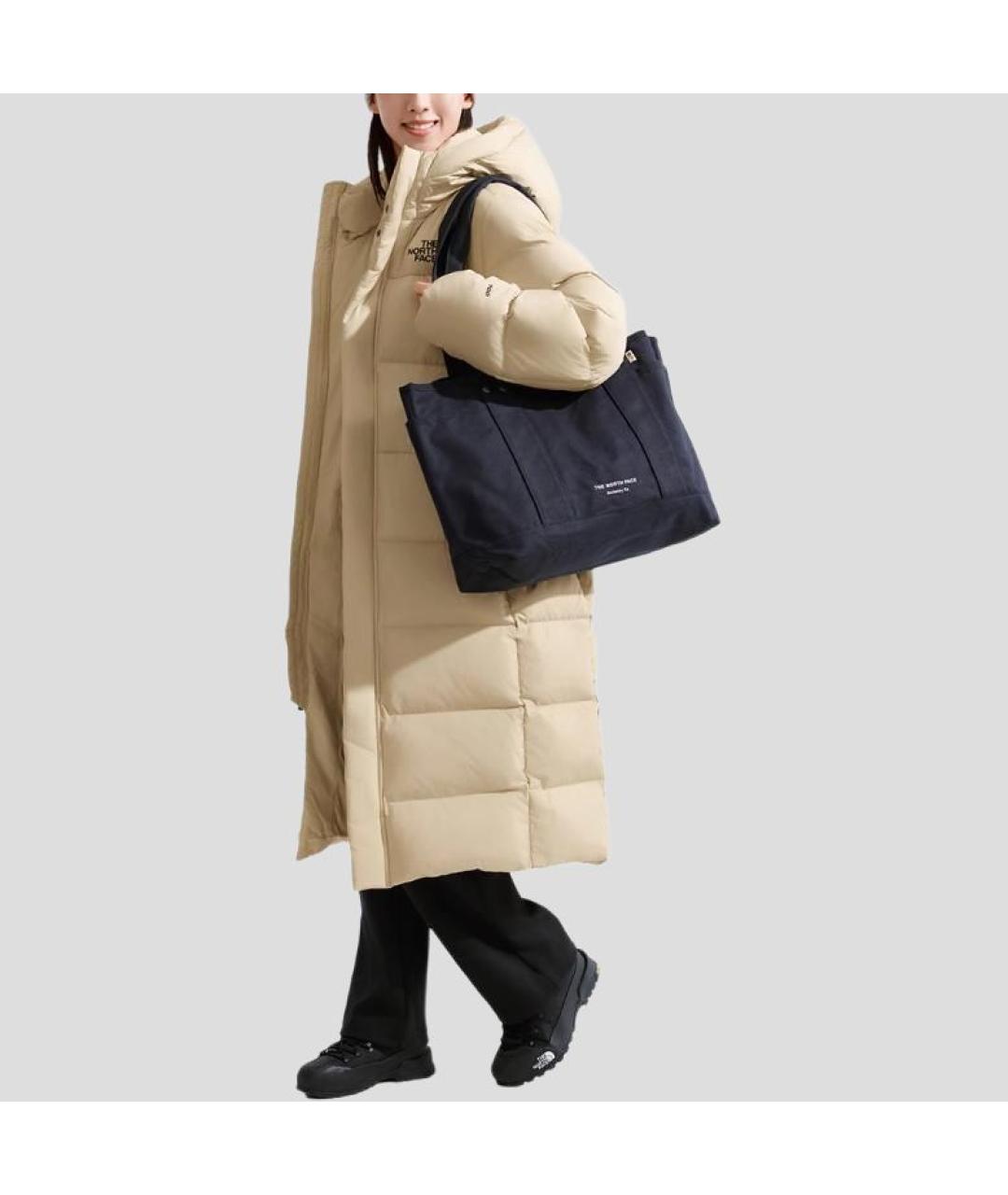 THE NORTH FACE Бежевый пуховик, фото 4