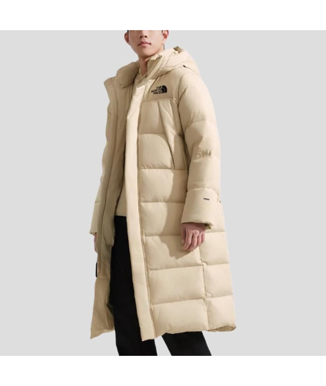 THE NORTH FACE Бежевый пуховик, фото 5
