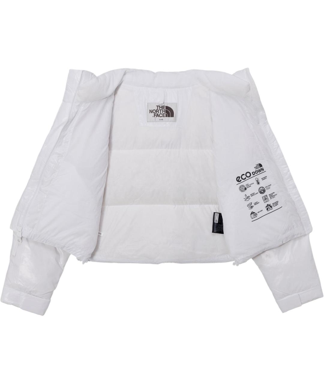 THE NORTH FACE Белый полиамидовый пуховик, фото 2