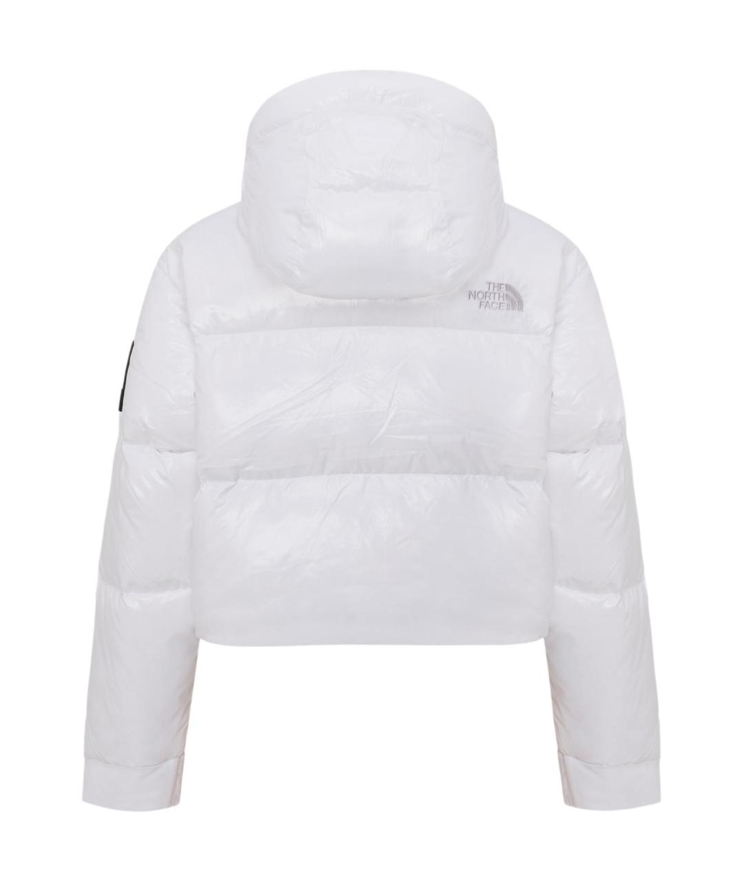 THE NORTH FACE Белый полиамидовый пуховик, фото 3