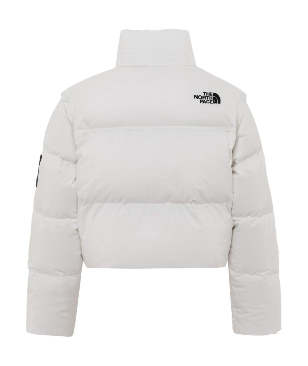 THE NORTH FACE Белый полиамидовый пуховик, фото 2