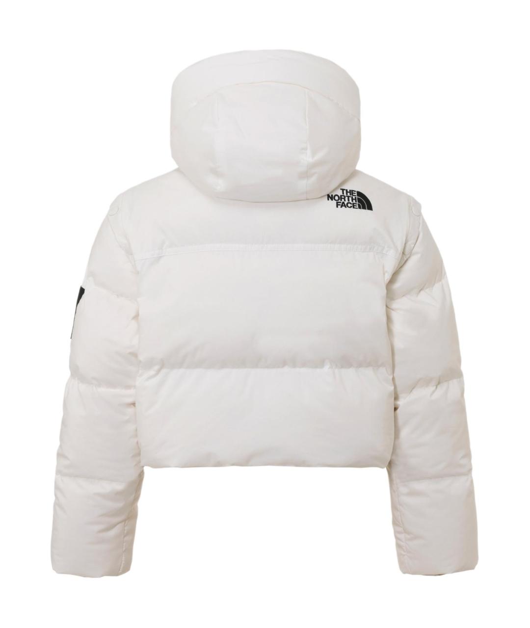 THE NORTH FACE Белый полиамидовый пуховик, фото 4