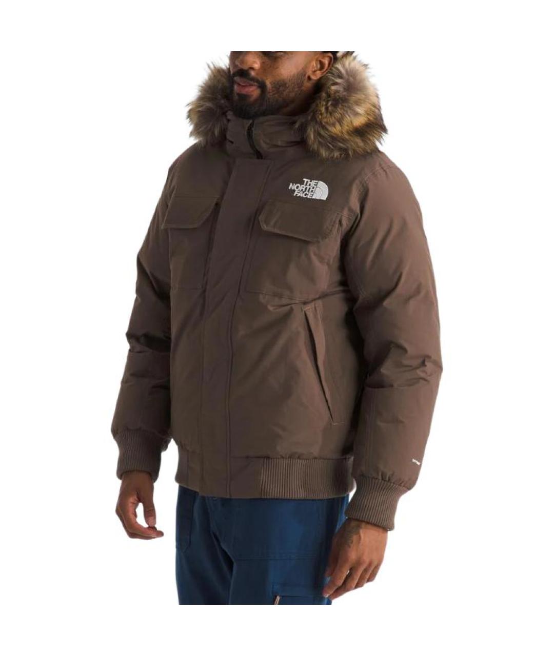 THE NORTH FACE Коричневый пуховик, фото 2