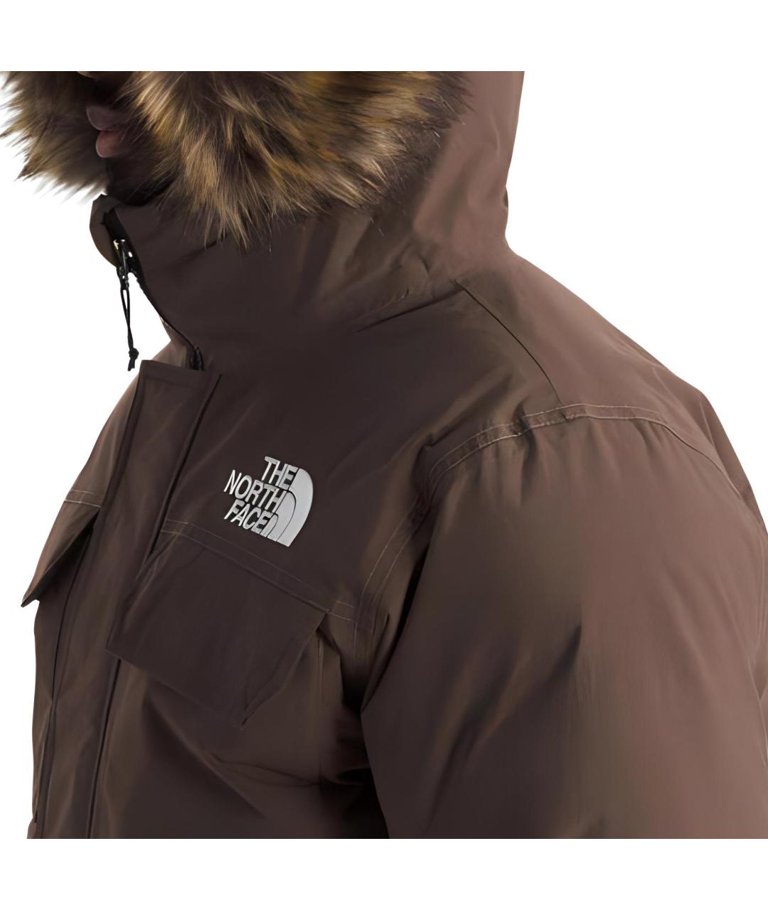 THE NORTH FACE Коричневый пуховик, фото 4