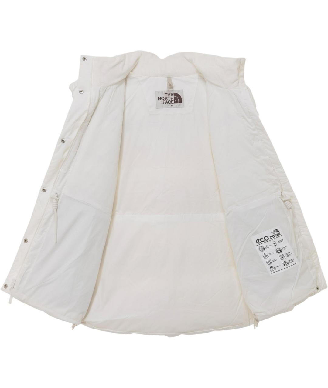 THE NORTH FACE Белый полиамидовый пуховик, фото 3