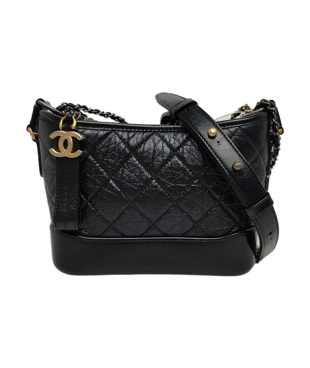 CHANEL Черная кожаная сумка через плечо, фото 9