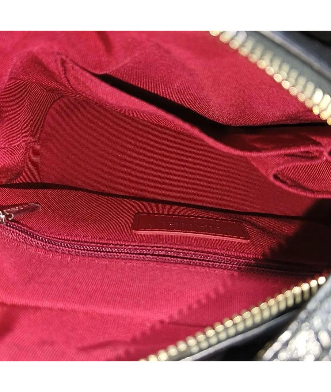 CHANEL Черная кожаная сумка через плечо, фото 6