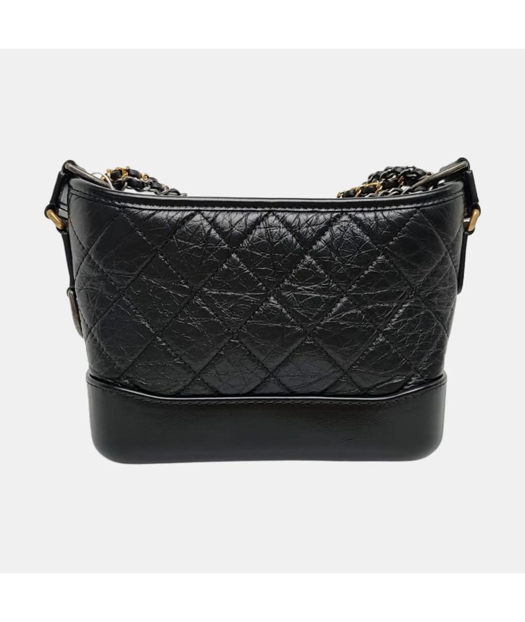 CHANEL Черная кожаная сумка через плечо, фото 4