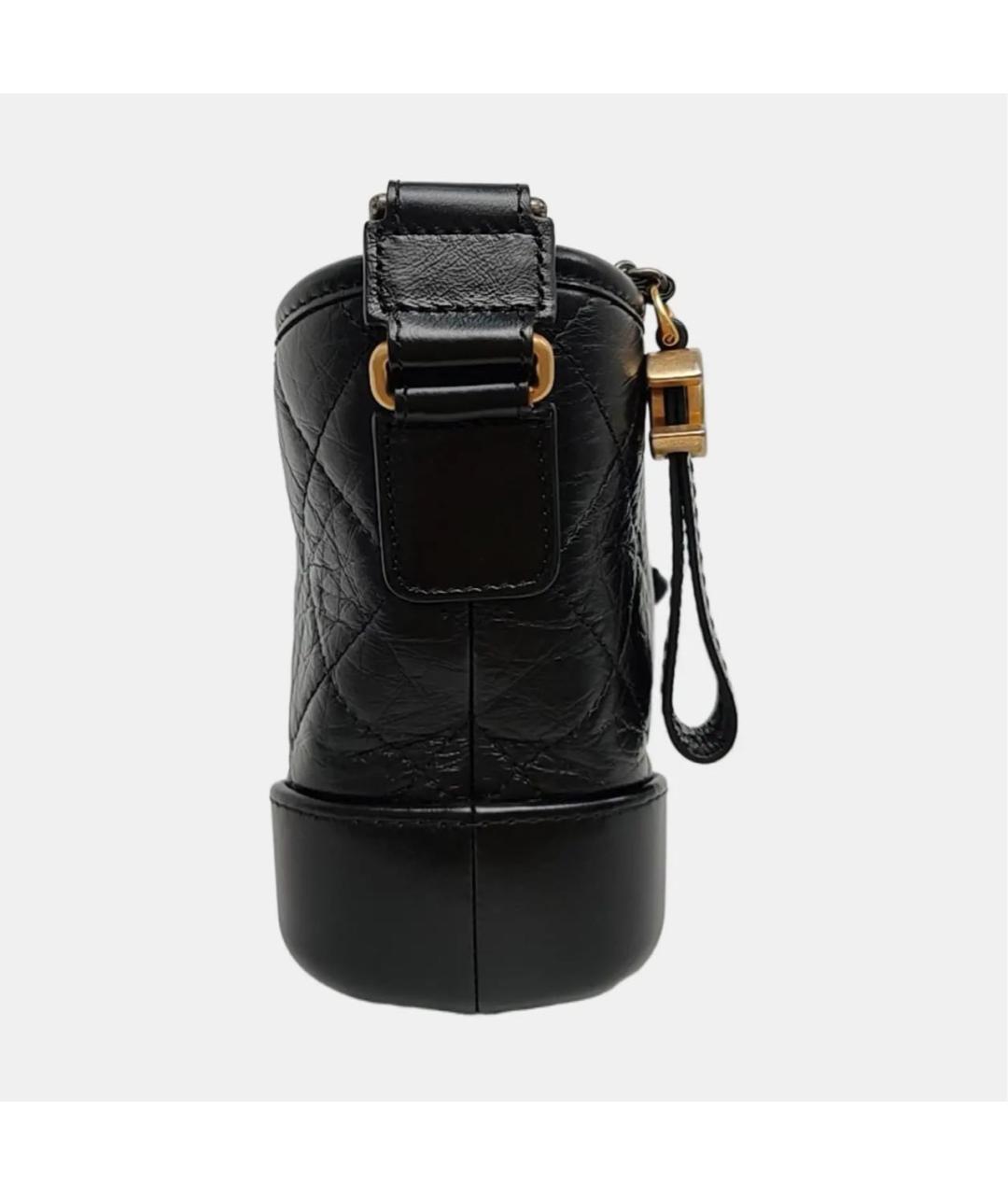 CHANEL Черная кожаная сумка через плечо, фото 3