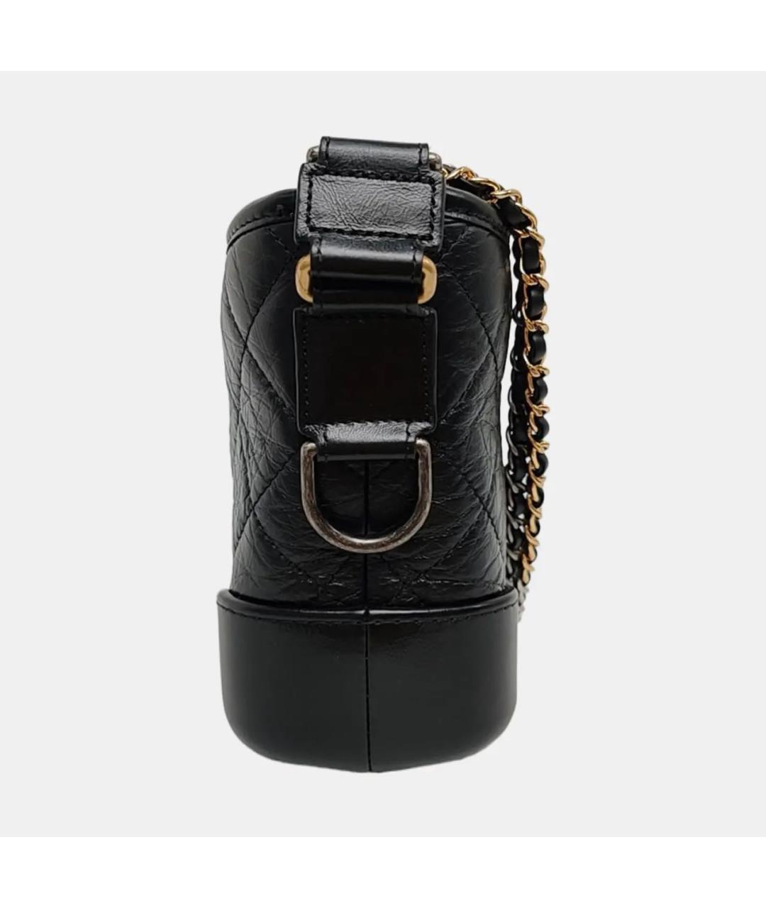 CHANEL Черная кожаная сумка через плечо, фото 2