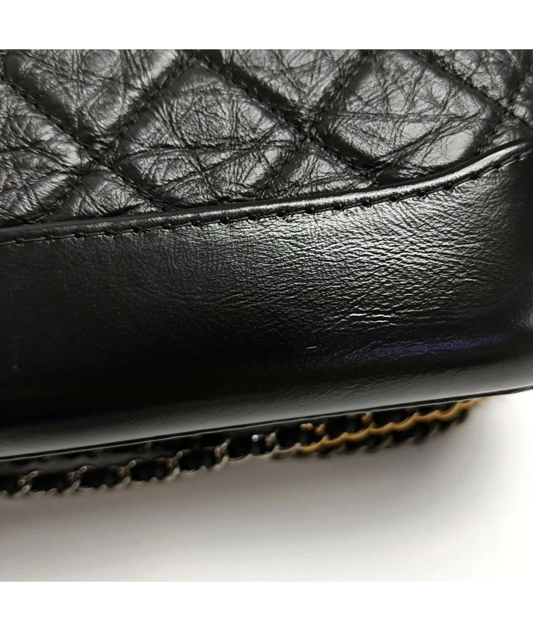 CHANEL Черная кожаная сумка через плечо, фото 7