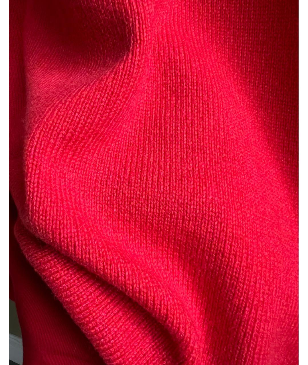 CHANEL Красное кашемировое повседневное платье, фото 5