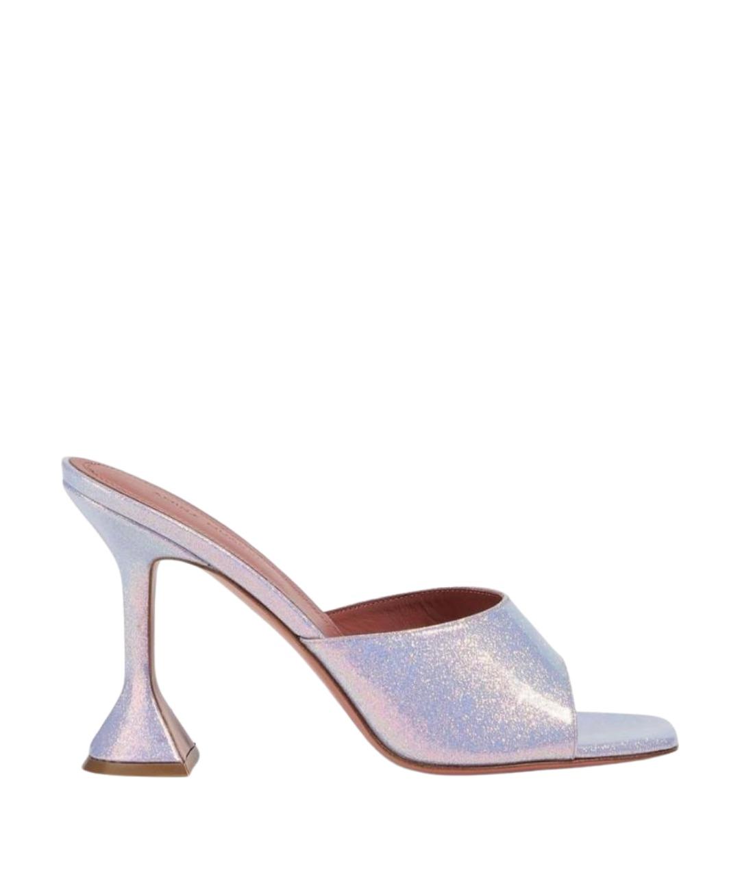 Amina Muaddi Фиолетовые мюли, фото 1